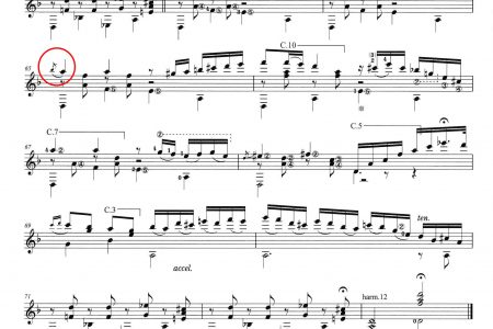 名曲集より課題曲一部訂正のご案内